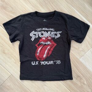Rolling Stones Black and Red Short Sleeve Tee